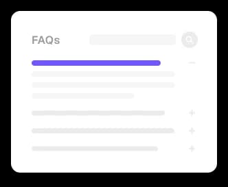 FAQ Landing Page