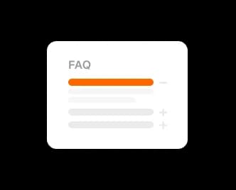 Expandable FAQ Cards